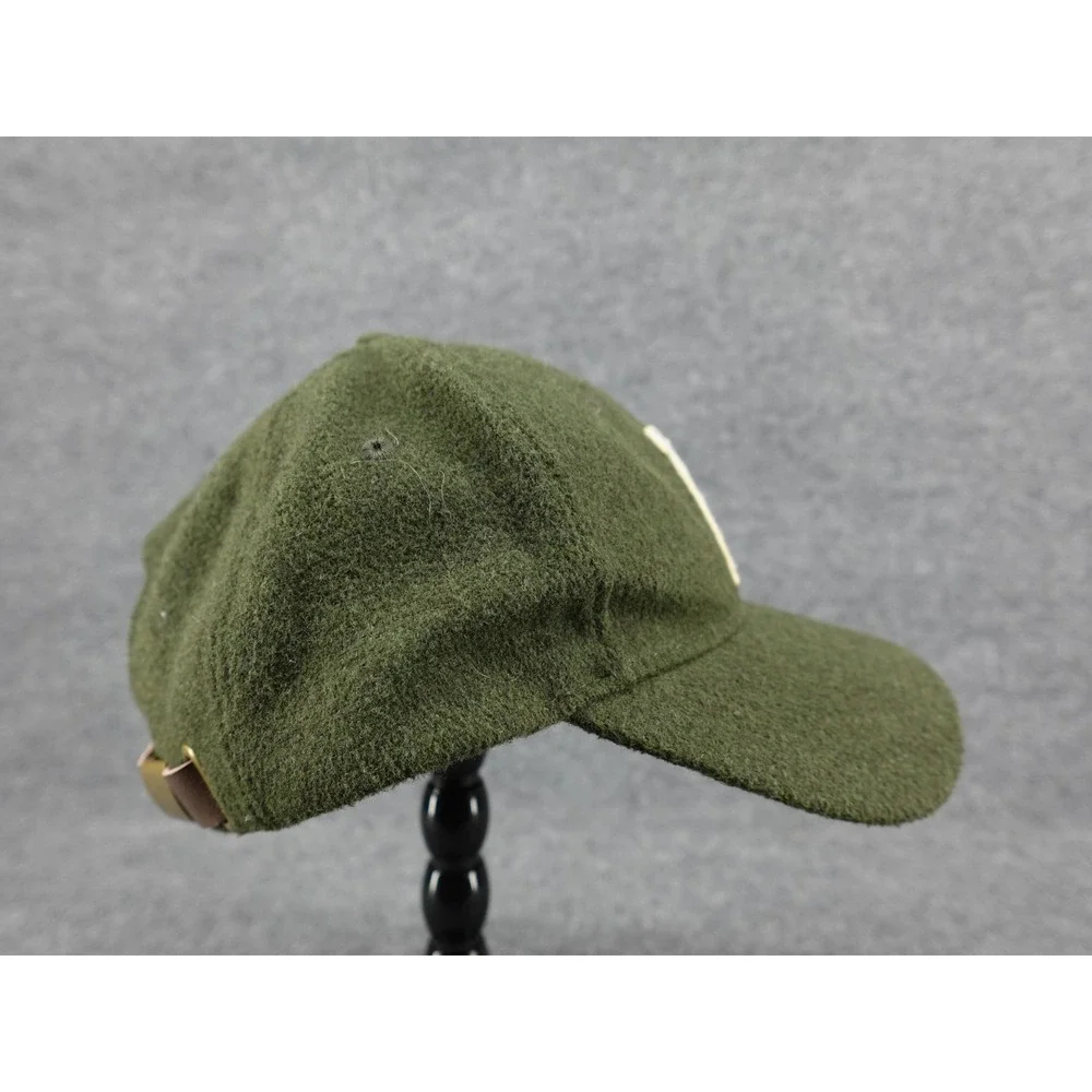 Portland Gear‎ Baseball Cap Mens OSFM Green Wool Blend Leather Strap P Patch